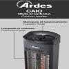 Ardes CAIO Tower Heater with Carbon Fiber Lamp, 2 Power Levels (400/1000 W), Automatic Oscillation, Metal Structure and Tip-Over Safety System view 2