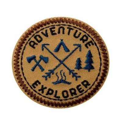 Mono-Quick Iron-On Patch Outdoor Adventure Explorer 5.3 cm