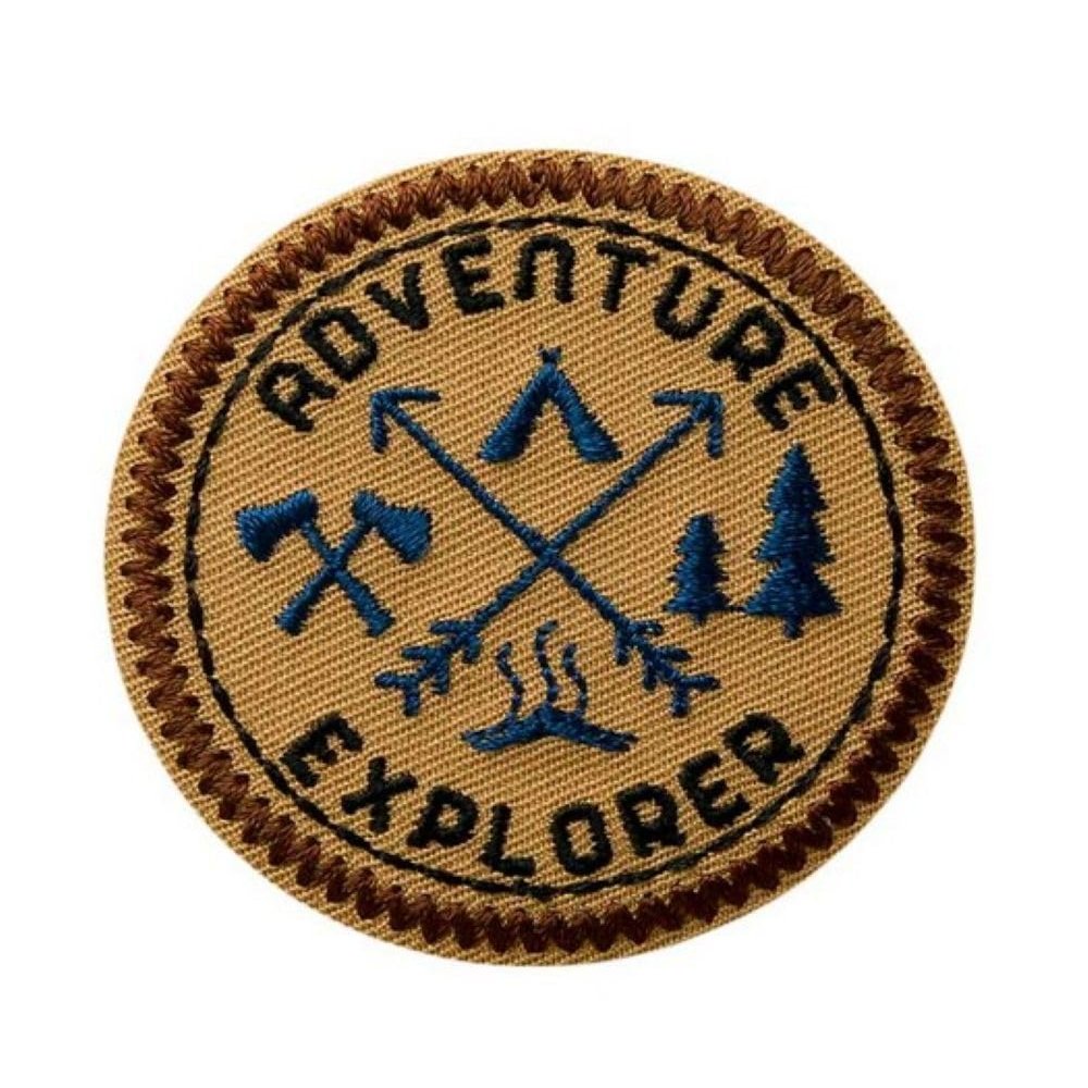Mono-Quick Iron-On Patch Outdoor Adventure Explorer 5.3 cm