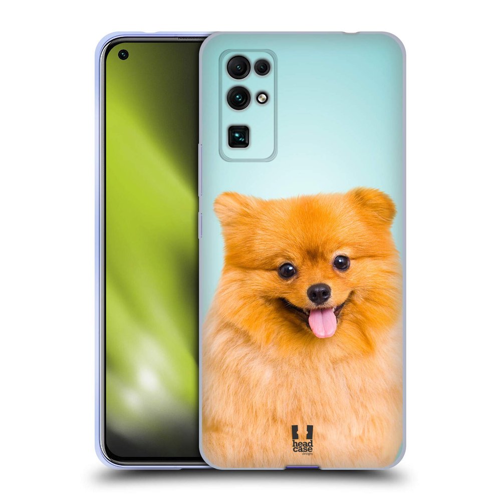 Head Case Designs Pomeranian Dog Soft Gel Case for Honor 30 5G