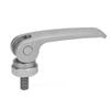 Stainless Steel Eccentric Clamp, 101 mm, Reinforced Support Washer, 20 mm M8 Screw view 1
