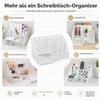 EXERZ Mesh Metal Desk Organizer with Pen Holder, 7 Compartments view 3