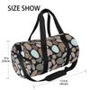 MONTOJ Large Sports Duffel Bag with “Cobblestones” Print view 4