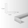 nielsen Aluminum Angle Profile, Mill Finish, 1000 x 15 x 15 mm, 1 mm Thick view 2