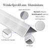 nielsen Aluminum Angle Profile, Mill Finish, 1000 x 15 x 15 mm, 1 mm Thick view 3