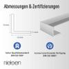 nielsen Aluminum Angle Profile, Mill Finish, 1000 x 15 x 15 mm, 1 mm Thick view 4