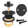 Uni-Green Lift-and-Turn Bathtub Drain Conversion Kit, Matte Black view 1