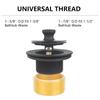 Uni-Green Lift-and-Turn Bathtub Drain Conversion Kit, Matte Black view 2