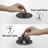 Uni-Green Lift-and-Turn Bathtub Drain Conversion Kit, Matte Black view 4