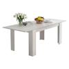 Dmora Extendable Dining Table, Modern Extendable Console, 160/220 x 88 x H80 cm, White view 2