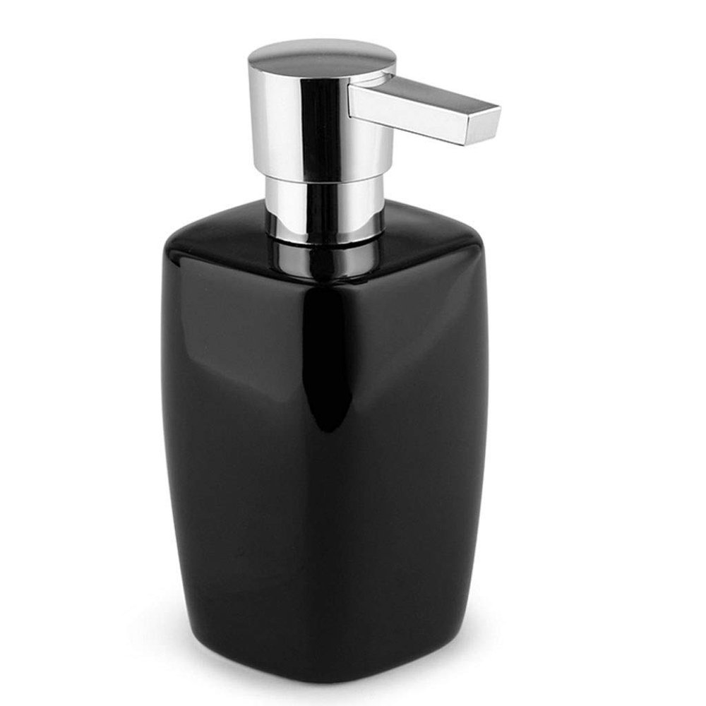 XXXXW Refillable Ceramic Soap Dispenser, Black