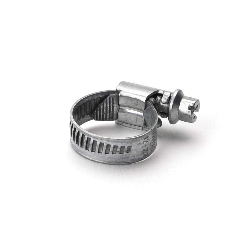 10 Lüdecke HS 120 steel worm-drive hose clamps, 100–120 mm