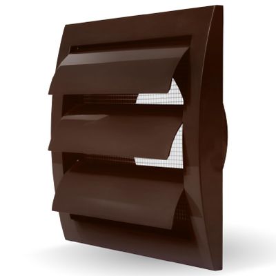 Vent Systems 100 mm Brown Exterior Vent Cover, 153 x 148 mm
