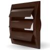 Vent Systems 100 mm Brown Exterior Vent Cover, 153 x 148 mm view 1