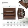 Vent Systems 100 mm Brown Exterior Vent Cover, 153 x 148 mm view 2