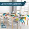 Oilcloth Tablecloth, Soda Lemonade Juice Pattern, White, Oval, 130 x 280 cm, Wipe-Clean view 2