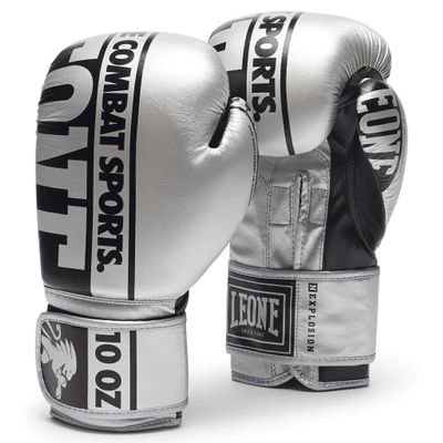 LEONE 1947 NEXPLOSION Boxing Gloves Silver/10 OZ - GN322