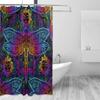 Indian Mandala Paisley Bird Dragonfly Shower Curtain, 66 x 72 in view 2