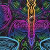 Indian Mandala Paisley Bird Dragonfly Shower Curtain, 66 x 72 in view 4
