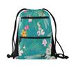 Tropical Flower & Dragonfly Drawstring Gym Bag view 1