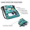 Tropical Flower & Dragonfly Drawstring Gym Bag view 4