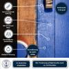 PU Wood Protection Paint, Semi-Gloss, Olive Gray RAL 7002, with Painting Set and Thinner, 1 L view 3