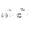 7Trees Wall-Mount Bathroom Soap Holder with Ceramic Dish, Oil-Rubbed Bronze view 4