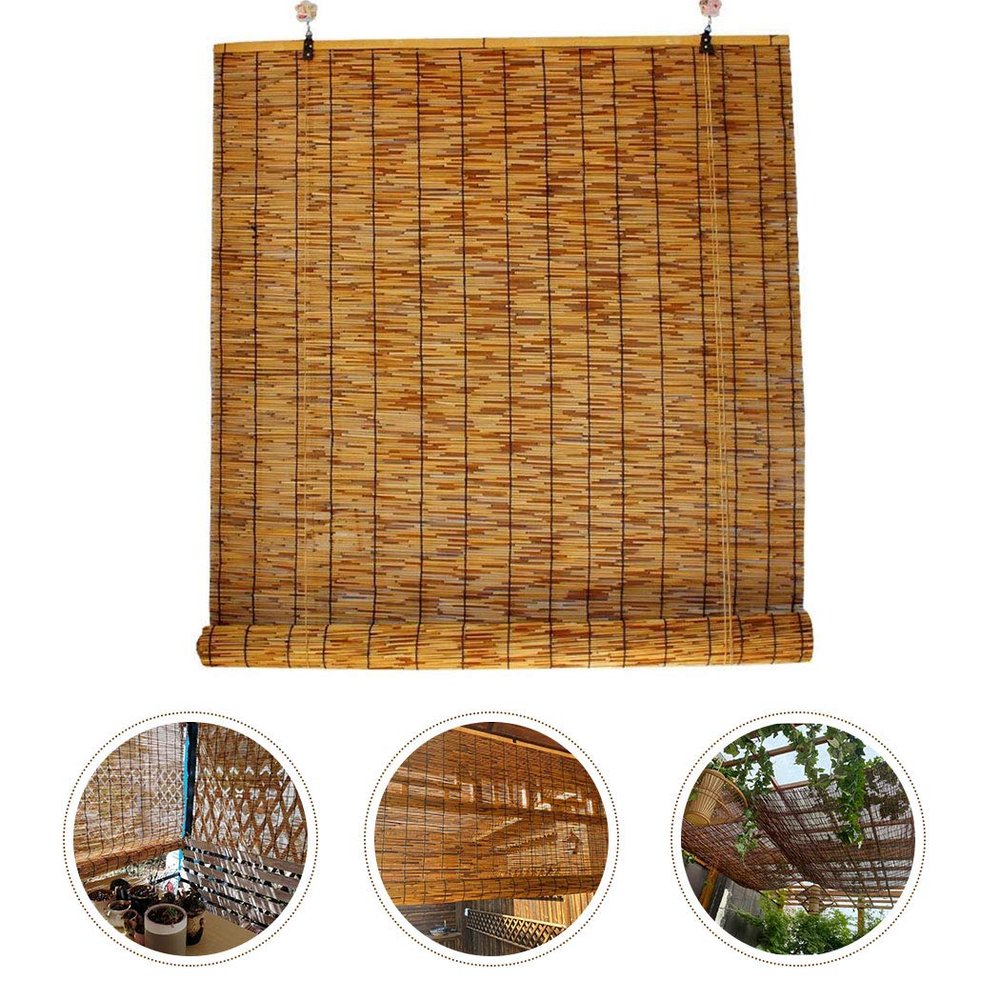 Handwoven Reed Blind, Water-Resistant, 145 x 235 cm