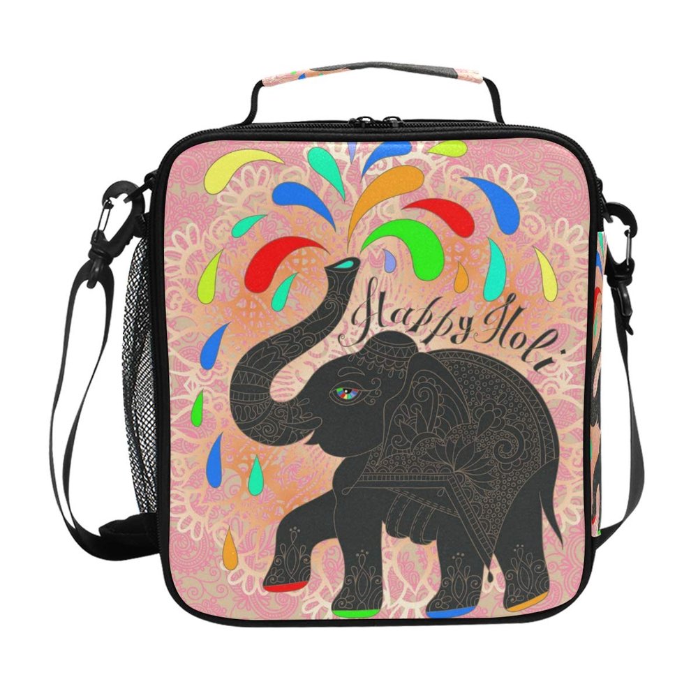 MONTOJ Insulated Cooler Bag, Elephant with Water Drops