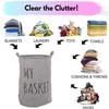 YMZ Large Foldable Waterproof Laundry Basket, Storage Basket for Nursery view 2
