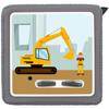 yabaduu Protective Cover Film for Toniebox 1, Custom-Fit, Self-Adhesive, Child-Friendly, Y031-16 Excavator, No Custom Name view 1