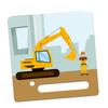 yabaduu Protective Cover Film for Toniebox 1, Custom-Fit, Self-Adhesive, Child-Friendly, Y031-16 Excavator, No Custom Name view 3
