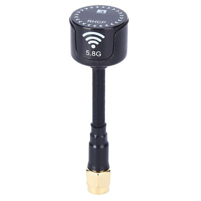 5.8 GHz 3 dBi RHCP High-Gain Antenna for Racing Drones, Black RP-SMA Female