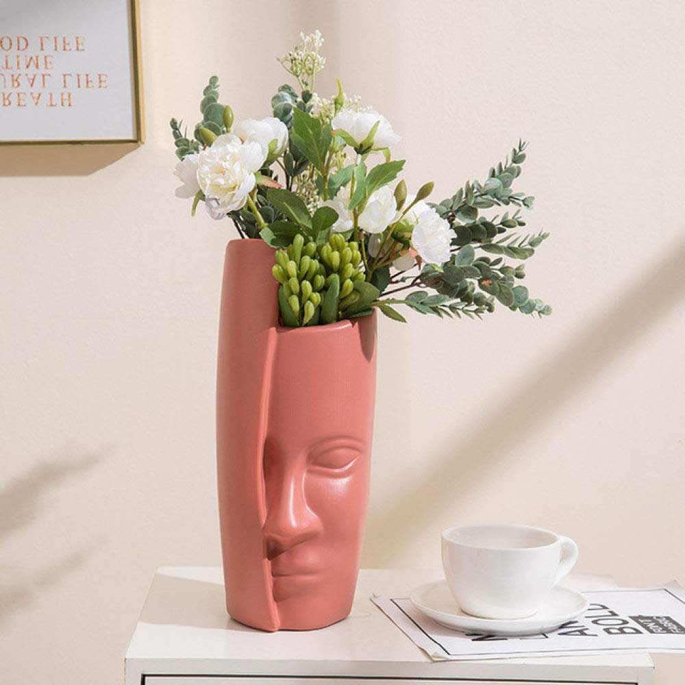 European Creative Unbreakable Plastic Vase, Pink