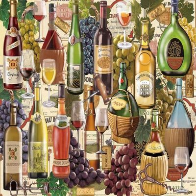 XiuTaiLtd Wine Country Jigsaw Puzzle – 1,000 Pieces for Kids and Friends