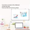 RENRUIRUI Hanging Double-Sided Whiteboard with Aluminum Alloy Frame, Message Memo Board for Training, Home, School, and Teaching (Size: 80 × 100 cm) view 2
