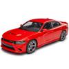 GT Spirit Dodge Charger Hellcat Sedan Red, 2016–No. 280, 1:18 Model Car with Custom License Plate view 3