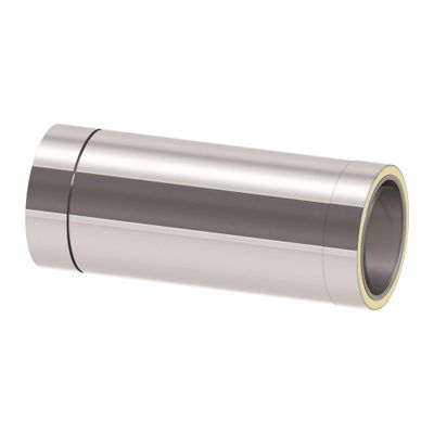 H&M New Line Double-Wall Stainless Steel Chimney Wall Pass-Through, 500 mm, Cuttable, Ø150 mm