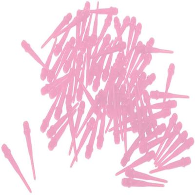 2BA Soft Tip Dart Points, 80-Pack, Light Pink