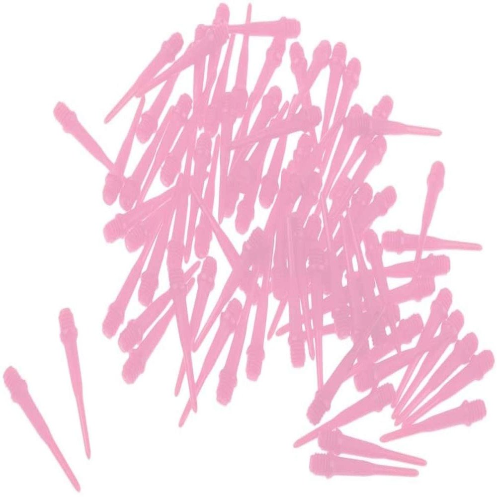 2BA Soft Tip Dart Points, 80-Pack, Light Pink