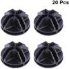 Sitrda Black Plastic Connectors for Modular Cabinets, 20 Pieces view 2
