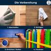 PU Wood Preservative Paint, Glossy Tent Gray RAL 7010, 1 L, with Painting Set (X300) and Thinner view 4