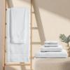 BIOWEAVES Organic Cotton Bath Towels, 2-Pack, White view 2