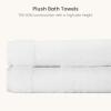 BIOWEAVES Organic Cotton Bath Towels, 2-Pack, White view 3