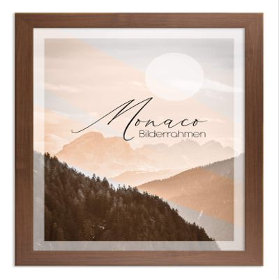BIRAPA Monaco Wooden Picture Frame 24 x 30 cm, Dark Walnut