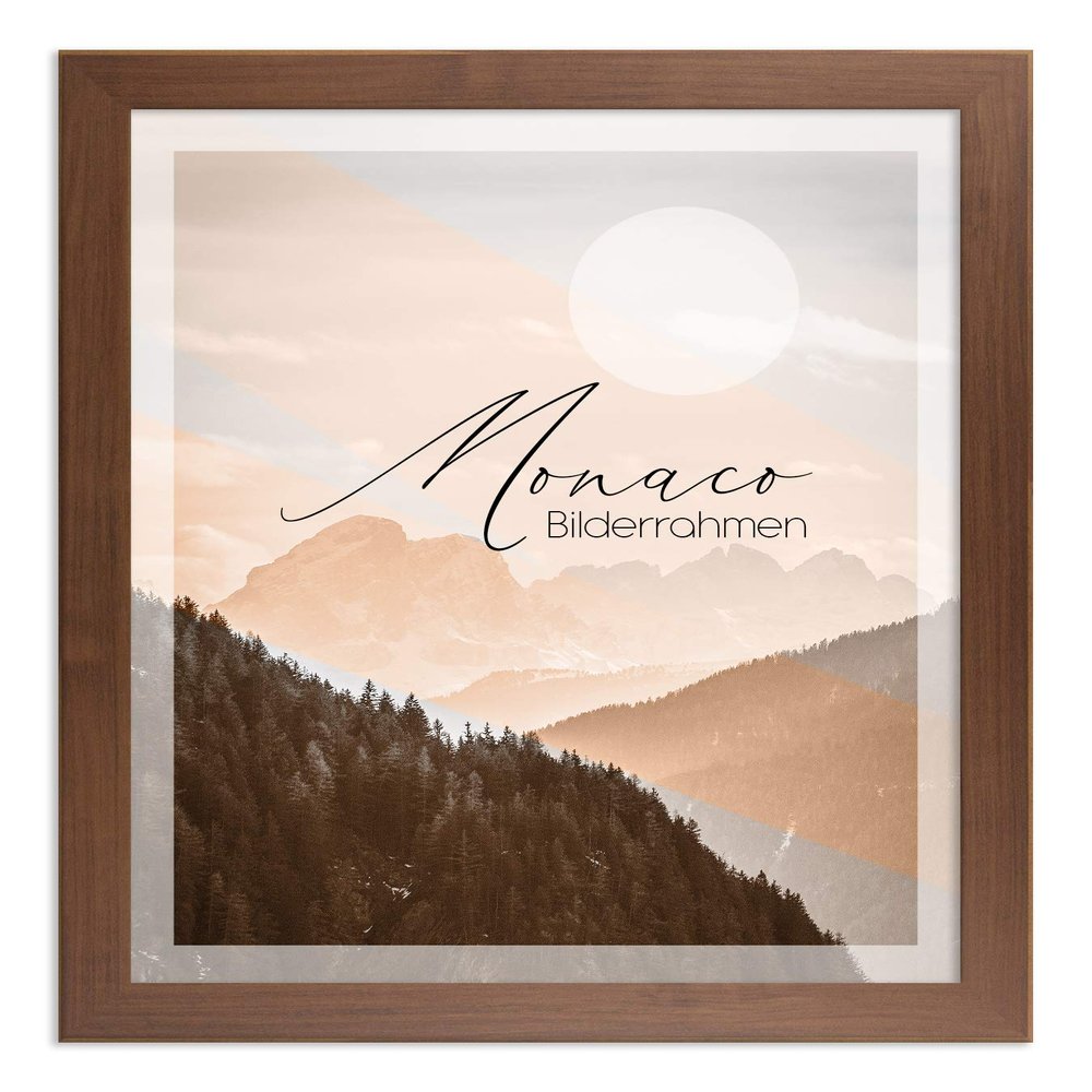 BIRAPA Monaco Wooden Picture Frame 24 x 30 cm, Dark Walnut