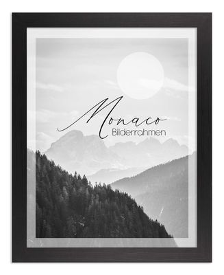 BIRAPA Monaco Wood Picture Frame 50 x 90 cm, Black Grain