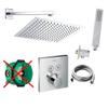 vanvilla Concealed Shower System with Hansgrohe Shower Mixer, Polished HG02-ob view 1