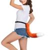 STAR FIRE Halloween Cosplay Fox Tail, Ears & Bell Collar Set, Adjustable Fox Tail (50-014, 50 cm) view 3