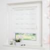 DECOLIA by Garesa Duo Roller Blind, No-Drill Clamp Mount, 95 x 150 cm, White Wave Design view 1